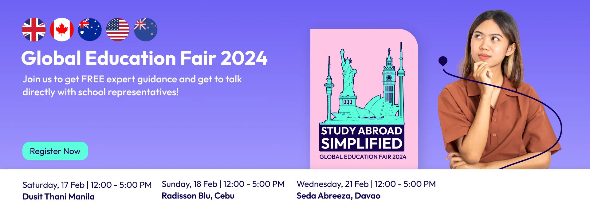 Study Abroad Webinars & Education Fairs in Philippines AECC